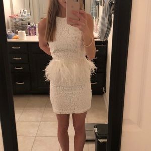 After market white lace dress size xs